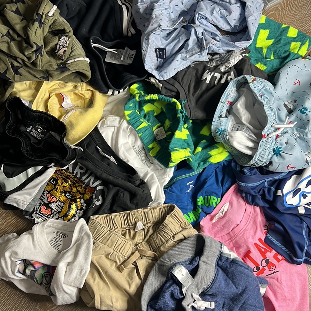 ADIDAS, NIKE, CARTER’S, GAP, Etc Assorted Boy 4-6 Clothes Bundle 16 PCS